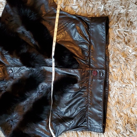 Vintage Dominic Bellissimo leather and fur coat - Picture 7 of 16